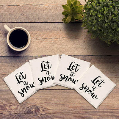 Let It Snow | Drink Coaster Set