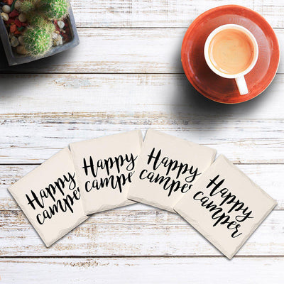 Happy Camper | Drink Coaster Set