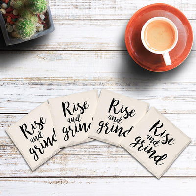 Rise and Grind | Drink Coaster Set