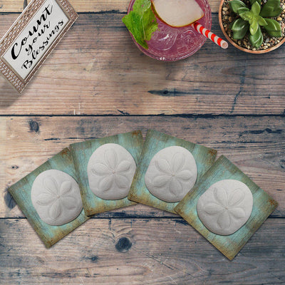 Sea Biscuit Blue | Drink Coaster Set