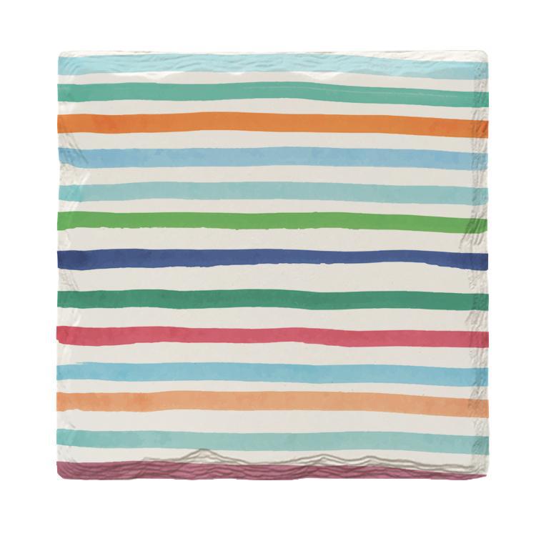 Colorful Stripes | Drink Coaster Set