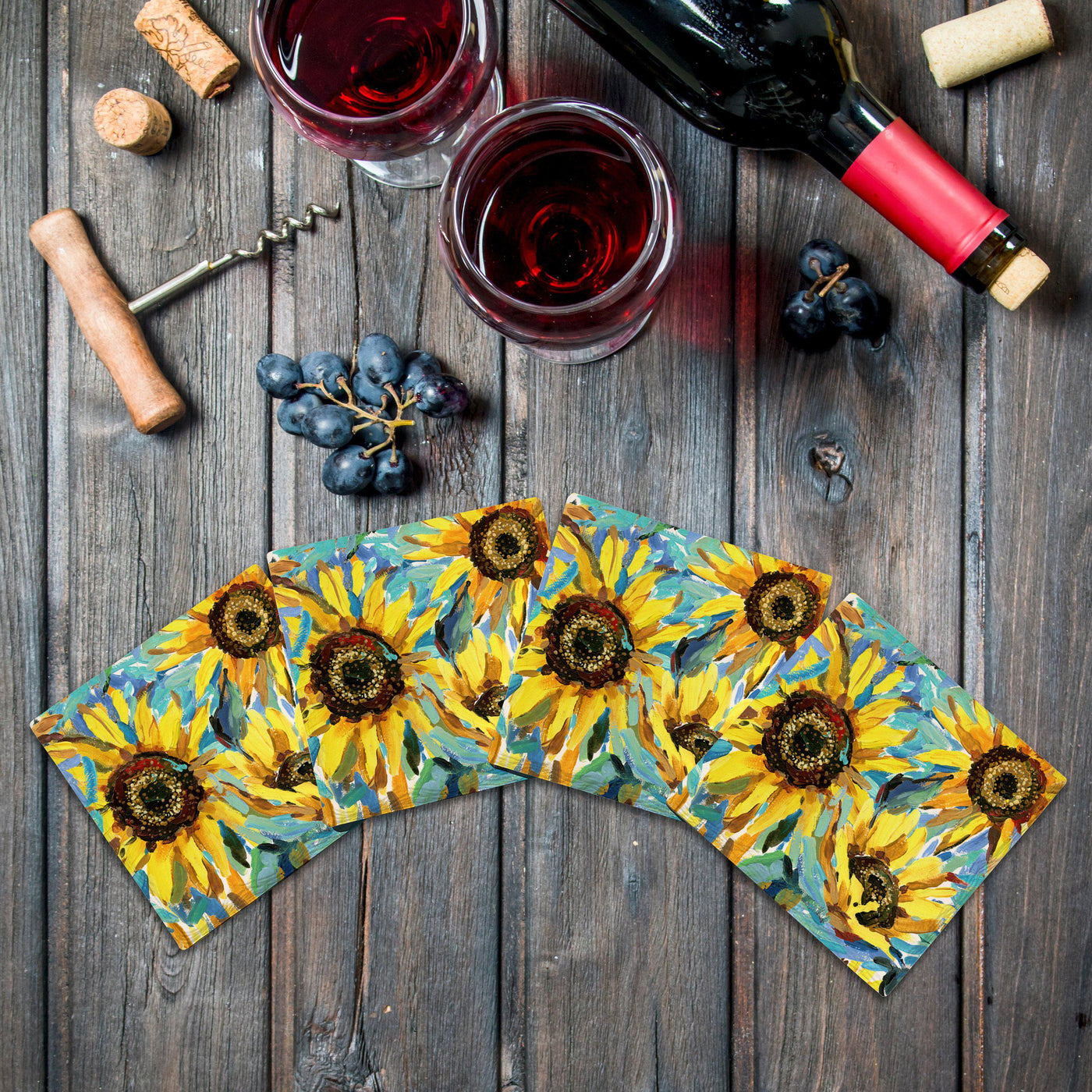 Sunflowers | Drink Coaster Set