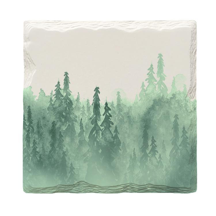 Misty Mountain Pines | Drink Coaster Set