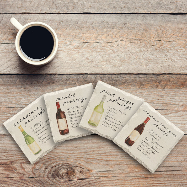 Wine Pairings Variety Pack | Drink Coaster Set