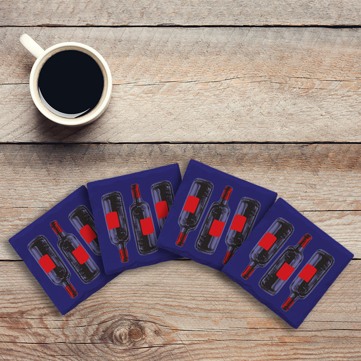 Pop Wine Purple | Drink Coaster Set