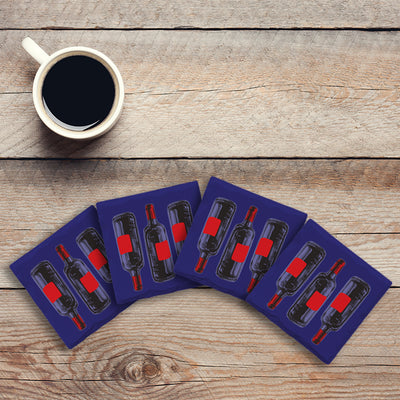 Pop Wine Purple | Drink Coaster Set