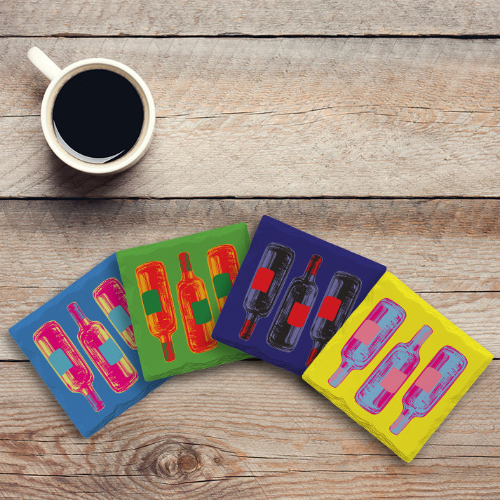 Pop Wine Variety Pack | Drink Coaster Set