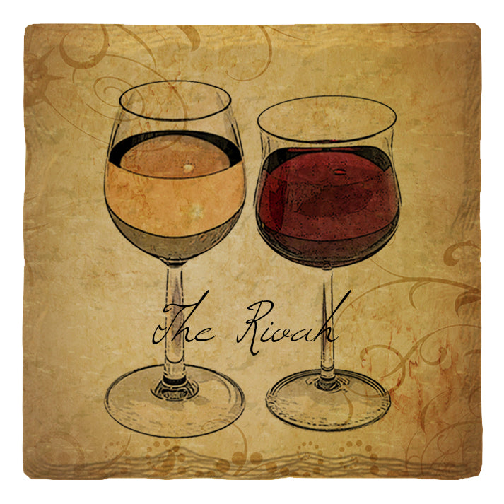 Wine Glasses | Drink Coaster Set